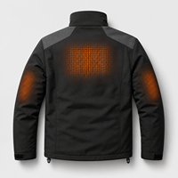 Veste chauffante imperméable pour homme, plusieurs zones chauffantes, coupe-vent, manteau thermique électrique pour la randonnée et la pêche