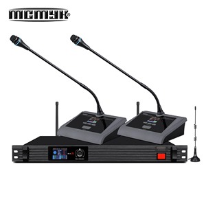 Sistema de Conferencia Inalámbrico Digital de Alta Calidad, Receptor de Escritorio, Procesador, Seguimiento de Video, Micrófono Inalámbrico para Salas de Reuniones - Product Image 2