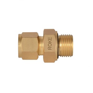 ข้อต่อทองเหลืองแบบตรง BSPP เกลียวนอก พร้อมโอริงซีล สำหรับแก๊สและของเหลว - Product Image 5