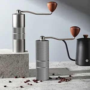 new manual stainless steel triangular coffee grinder