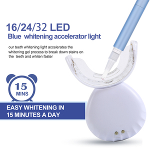 Logo personalizzato per la casa 3*2ml in Gel 16/32 LED luce senza fili per lo sbiancamento dei denti penna <span class=keywords><strong>kit</strong></span> con etichetta - Product Image 3