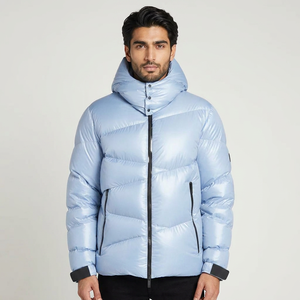Parka de invierno para hombre, abrigo de lona hinchada grueso con estilo, chaqueta acolchada informal de moda, venta al por mayor personalizada - Product Image 1