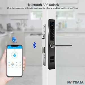 טביעת אצבע מגנטי דיגיטלי Keyless BLE טלפונים ניידים APP מרחוק נעילה חכם מנעול דלת עץ זכוכית דלת - Product Image 5