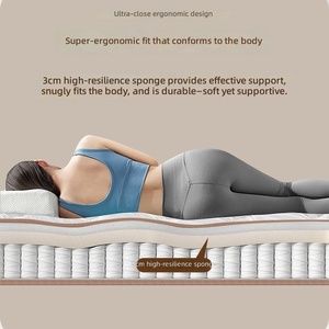 Coussin de <span class=keywords><strong>matelas</strong></span> en tissu tricoté respirant infusé à l'<span class=keywords><strong>aloe</strong></span> <span class=keywords><strong>vera</strong></span>, ferme, avec design ondulé côtelé, pour usage scolaire et chambre à coucher - Product Image 6
