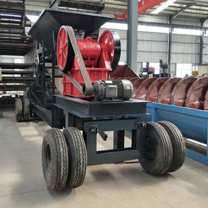 Petit concasseur de pierres à mâchoires mobile alimenté par un moteur diesel, avec criblage par vibration, pour l'Afrique - Product Image 3