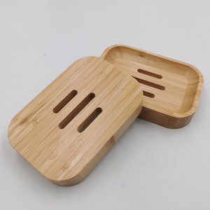 <b>Bamboo</b> <b>Soap</b> <b>Dish</b> Rectangular 11.5x8x2cm Drainable For Bathroom Home Hotel - Product Image 3