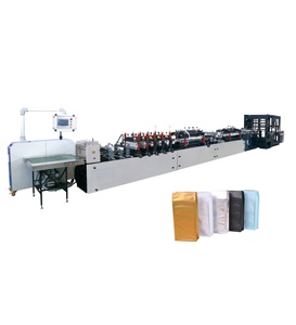 2022 Automatic Food Pouch Making Machine Pouch Center Seal Paper Plastic film complex 4 Side Seal Bag Making Machine