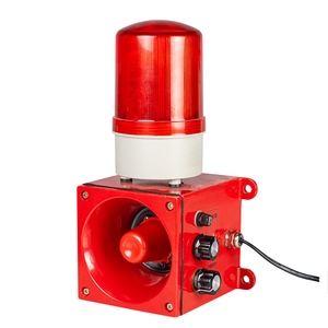 Volume Adjustable 30W 130dB AC220V LED Strobe Signal Sound and Light <b>Alarm</b> for Construction Truck Industrial Crane Forklif HTJ-0 - Product Image 5