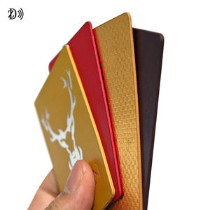 Tarjeta de cuero NFC personalizada, tarjeta de visita NTAG213 <span class=keywords><strong>RFID</strong></span> de lujo, tarjeta de cuero con Chip NFC - Product Image 2