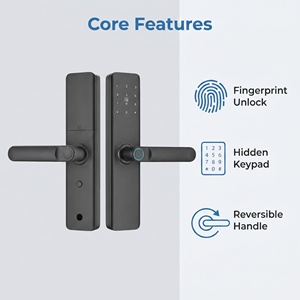 Serratura Intelligente Multilingue Stile Moderno - Ingresso Senza Chiave 5-in-1 con App Tuya - Serratura Biometrica Antieffrazione Grado C - Product Image 6