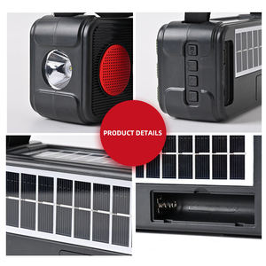 ลำโพงบลูทูธพกพาแบบพับได้ พร้อมวิทยุ FM เสียงสเตอริโอแบบสามลำโพง รองรับการเล่นไฟล์ผ่าน USB และ TF พร้อมสายคล้องคอ ไฟ LED สำหรับใช้งานกลางแจ้ง - Product Image 5