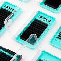 Extensions de cils individuels en plateau, noir mat, volume intense, en soie, VAVALASH, fournitures d'extensions de cils en cachemire, vente en gros