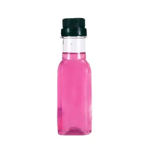 方形易于携带酱醋油番茄酱透明塑料瓶125毫升