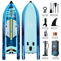 Planche de paddle gonflable avec siège, système 5 ailerons, composite PVC, pour lacs et rivières, planche SUP portable