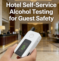 Alcootest portable K1 - Testeur d'alcool ultra-léger de 27 g avec 200 enregistrements de tests