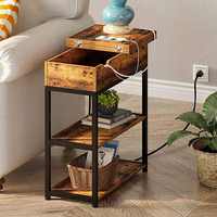 Canapé en bois rustique personnalisable Table d'angle famille paresseux meubles de salon convertible pour chambre à coucher