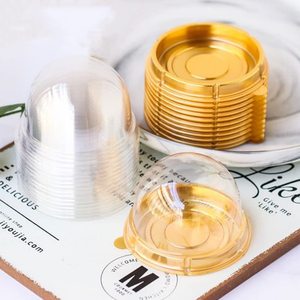 Mini <span class=keywords><strong>caja</strong></span> de plástico transparente para cupcakes, contenedor para cupcakes, cupcakes, 50 unidades - Product Image 1