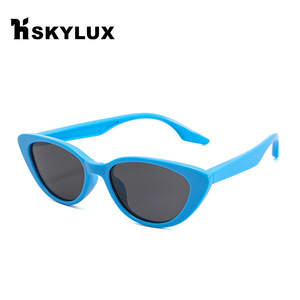 Gafas de sol con forma de ojo de gato para niños, montura completa, protección solar UV400, unisex, a la moda - Product Image 5