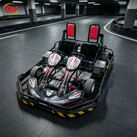 Kart électrique deux places, moteur 1200W, kart à double siège pour location, buggy, vitesse maximale 55 km/h, conçu pour les circuits de course professionnels