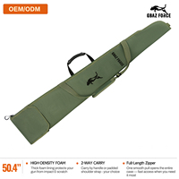 Sac de tir rembourré en mousse GAF personnalisé OEM en polyester Oxford 600D de 50,4 pouces, étui souple pour fusil de chasse aux oiseaux aquatiques, pour la chasse au canard et à l'oie