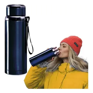 Termo Botella de Agua Fria/Caliente 1000ml Acero inossidabile 316 colore Vacio - Product Image 1