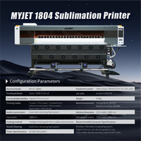 Impresora de Sublimación de Tinta MYJET 1804G de 1.8m con 4 Cabezales para I3200-A1, Nueva Máquina de Impresión de Papel de Transferencia Térmica Textil de Alta Velocidad