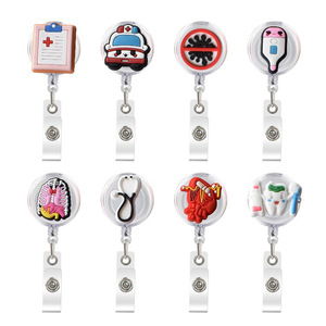 Soporte retráctil <span class=keywords><strong>para</strong></span> tarjetas, Clip retráctil <span class=keywords><strong>para</strong></span> tarjetas de Doctor, ID, <span class=keywords><strong>enfermera</strong></span>, insignia, carrete <span class=keywords><strong>para</strong></span> escuela, estudiante y oficina, venta al por mayor - Product Image 2