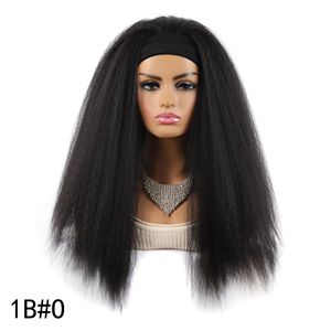 Perruque en fibre haute température avec texture froissée, style bandeau et <span class=keywords><strong>foulard</strong></span>, <span class=keywords><strong>cheveux</strong></span> longs - Product Image 6