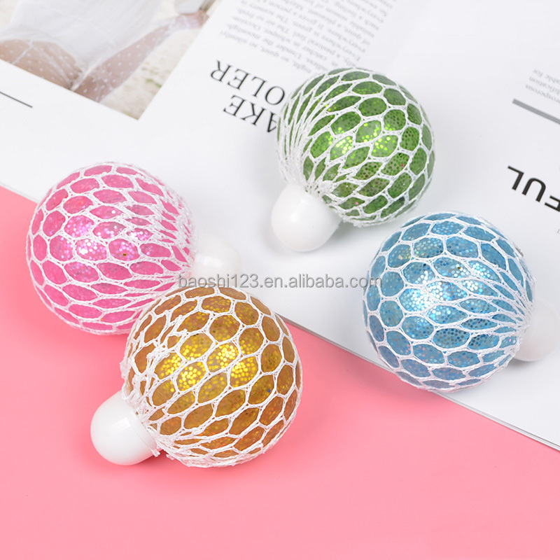 Bola de uva con purpurina de 6 cm con tapa