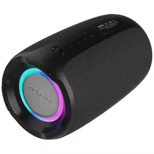 Zélote S61 haut-parleurs haut-parleur sans fil Hifi basse Vibration Portable extérieur noir batterie en plastique personnalisé fête haut-parleurs AUX