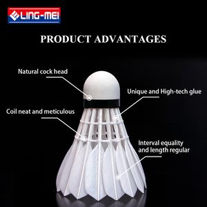 <span class=keywords><strong>LING</strong></span> <span class=keywords><strong>MEI</strong></span> 90 Hochwertige Gänsefeder-Feder bälle für den profession ellen Federball - Product Image 6