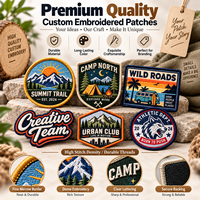 Écussons brodés personnalisés avec logo, thermocollants ou à coudre, avec support auto-agrippant, pour vestes, chapeaux, sacs, équipes, marques, événements, cadeaux