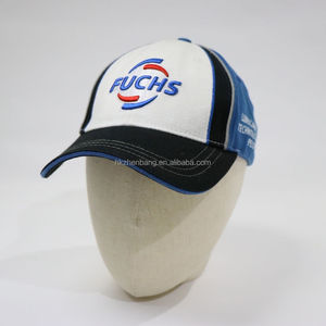 Gorra de Béisbol Deportiva Vintage con Logotipo Bordado Personalizado ZZB, en Bloques de Color Azul, Blanco y Negro, Estructurada, para Carreras y Deportes al Aire Libre - Product Image 1