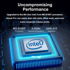 Tablette PC CHUWI UBook Pro 12,3 pouces Écran IPS Intel <span class=keywords><strong>M3</strong></span> <span class=keywords><strong>8100Y</strong></span> 8 Go 256 Go Wifi double bande 2,4G/5G Win10 - Product Image 3