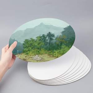 Pannelli di Tela Ovali per Pittura, 8 Pezzi, Tela Vergine 30x20cm per Artisti, Acrilico, Olio, Studenti e Principianti - Product Image 3