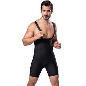 Faja Moldeadora Aofit para <span class=keywords><strong>Hombre</strong></span>, Cintura Alta, Transpirable, de Spandex/Nylon, Tejida, con <span class=keywords><strong>Tirantes</strong></span> Ajustables Desmontables, Control de Abdomen y Levantamiento de Glúteos - Product Image 6