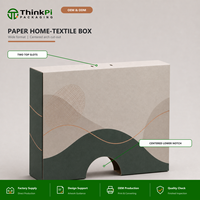 Boîte de transport en carton ondulé personnalisée avec fenêtres de présentation pour l'emballage de coussins et de textiles de maison