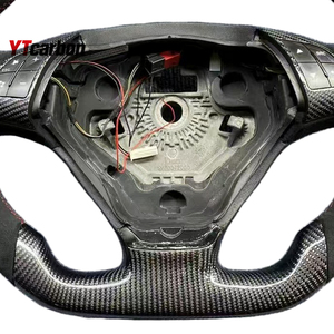 Volant de course personnalisé en fibre de carbone véritable YTcarbon pour Abarth <span class=keywords><strong>Punto</strong></span> 199 <span class=keywords><strong>Evo</strong></span> Bravo Linea Qubo, accessoires intérieurs de voiture - Product Image 5