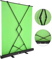 1.5M x 2M Pliable Vidéo Photographie Studio Fond Écran Vert Bleu Noir Blanc Roll up Chromakey Toile de Fond Écran