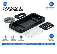 Pièces en plastique PC usinées sur mesure par CNC, transparentes, pour coques d'équipements en plastique usinées par CNC