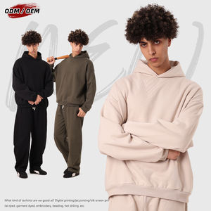 Sudadera con Capucha Informal de Invierno en Color Sólido, Forro Polar, Bolsillo Oculto, Diseño Básico Extra Grande, Impresión Digital, Poliéster/Algodón - Product Image 4