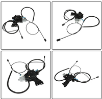Ensemble de câbles de moteur de fenêtre coulissante électrique arrière 68054772AB compatible avec Dodge Ram 1500 2500 3500 4500 5500 2009-2014