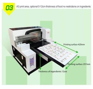 Spécial pour l'<span class=keywords><strong>impression</strong></span> de gâteaux, imprimante alimentaire comestible sans application, imprimante à gâteaux <span class=keywords><strong>A3</strong></span>, imprimante à encre comestible pour la décoration - Product Image 4