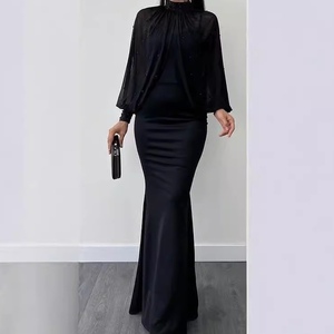 ชุดเดรสทรงหางปลาประดับลูกปัดสไตล์ตะวันออกกลางแบบสลิม พร้อมเสื้อสายเดี่ยว ชุดเซ็ต 2 ชิ้น แฟชั่นสำหรับผู้หญิง - Product Image 6