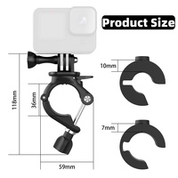 Prix usine 360 ° Rotation vélo support casque sangle monte Kit pour Gopro Hero 13 12 11 10 9 8 7 6 DJI Insta360 GO3 X3 X2