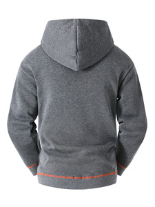 RUIQUWIN Custom <b>Men's</b> Plus Size Winter Jacket Loose Fit Zippered <b>Hoodie</b> with Multiple Pockets Casual Style - Product Image 3