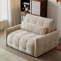 Das Moderne Elektrische Schaffell-Doppelsofa mit Ausziehfunktion Eignet Sich für Kleine Wohnzimmer