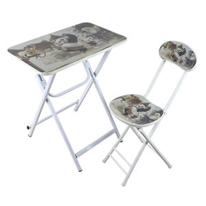 ชุดโต๊ะเก้าอี้เด็กปรับระดับได้ ทนทาน <span class=keywords><strong>ลาย</strong></span><span class=keywords><strong>การ์ตูน</strong></span> พกพาสะดวก <span class=keywords><strong>โต๊ะ</strong></span>เรียนโลหะพับได้ง่าย <span class=keywords><strong>โต๊ะ</strong></span>คอมพิวเตอร์สำหรับเด็ก - Product Image 6