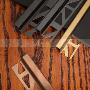 LL297 Factory Price Stainless Steel Tile Trim Tile <b>Corner</b> Trim for Wall Edges Decoration 201 304 316 Tile Edging Trim - Product Image 2