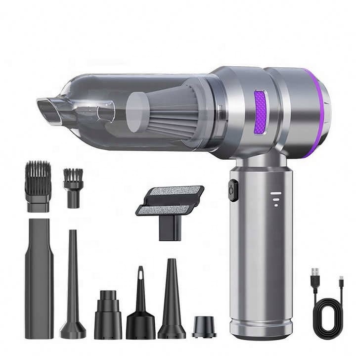 2-in-1 Cordless Air Duster & Vacuum Cleaner – 16000Pa Brushless Handheld Car Vacuum with LED - View 2